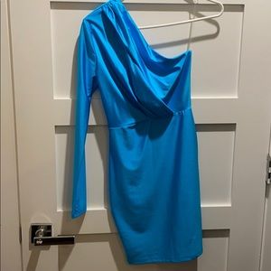 NWT Fashion Nova Body Con bright blue dress